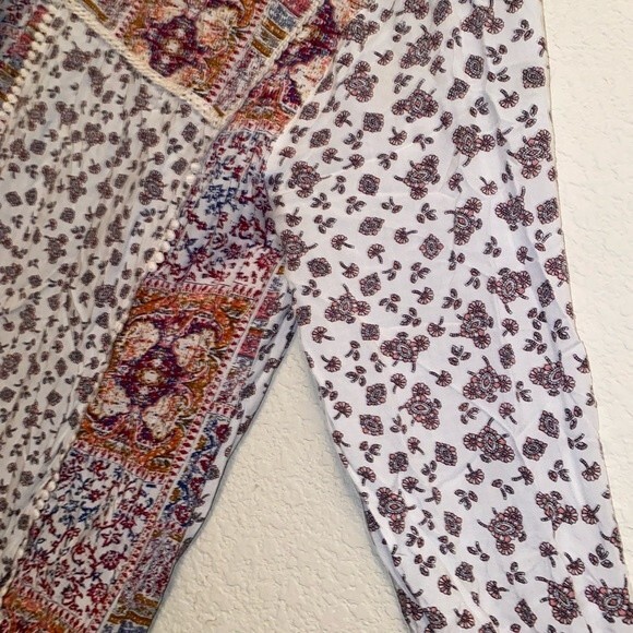 KORI paisley dress boho floral fairy hippie S lagen peasant prairie midi - Picture 12 of 15